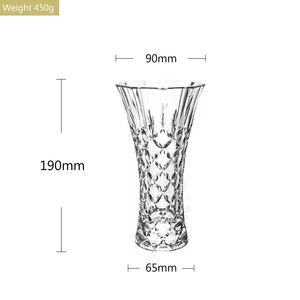 Hoogwaardige, milieuvriendelijke, moderne, decoratieve kristallen slanke glazen vazen, luxe tafelvaas - Product Image 5