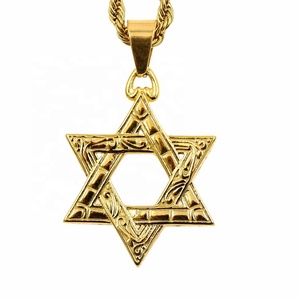 Collier en acier inoxydable plaqué or, cristal, strass, oeil <span class=keywords><strong>de</strong></span> <span class=keywords><strong>sagesse</strong></span>, squelette, étoile <span class=keywords><strong>de</strong></span> David, pendentif, bijoux turcs - Product Image 5