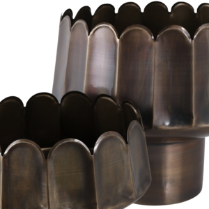 Vasi per Fiori con Base Ondulata, Fioriere Moderne in Metallo per Interni ed Esterni, Stile Giardino - Product Image 6