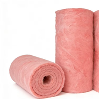 Rouleau de laine de verre rose sans formaldéhyde, isolation écologique