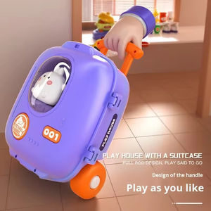 Valise de jeu de cuisine pour enfants, sac à dos de rangement en pâte à modeler motif lapin mignon, accessoires et outils médicaux réalistes, ensemble de jeu de cuisine - Product Image 4