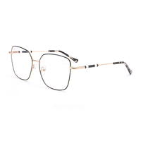 Lunettes optiques de luxe Vintage classique pour femme montures colorées carrées de haute qualité pour motif imprimé de lunettes en diamant