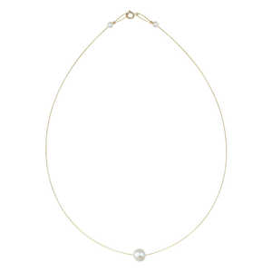 <b>French</b> Retro Natural Pearl Necklace for Women 14K Gold Stacked Collarbone Chain Qixi Festival <b>Gift</b> for Girlfriend - Product Image 2