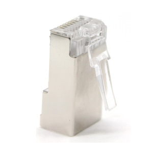 Câble réseau Ethernet Utp Ftp 8 broches 8p8c modulaire <span class=keywords><strong>cat</strong></span> <span class=keywords><strong>7</strong></span> <span class=keywords><strong>Rj</strong></span> 45 Pass Through Plug Cat7 Plug RJ45 Connector - Product Image 1
