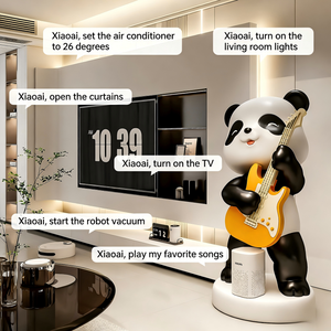 Ours guitariste, grand ornement de bureau |   Haut-parleur intelligent Bluetooth AI |   Peint à la main, Premium, Nouvel An chinois, Graduation - Product Image 6