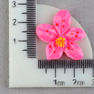 ดอกไม้เรซินขัดหลังแบนอุปกรณ์ตกแต่งแบบทำมือ - Product Image 3