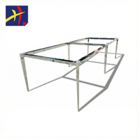 Cadre de bureau électrique moderne blanc réglable avec pieds de levage en acier chromé, mobilier de poste de travail à hauteur réglable