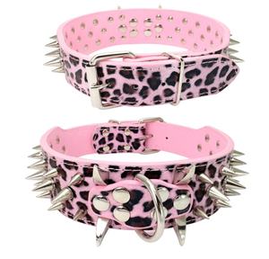 공장 직접 PU 개 목걸이 지배 스파이크 링 단단한 개인화 된 뜨거운 판매 용품 도매 직접 이우 - Product Image 6