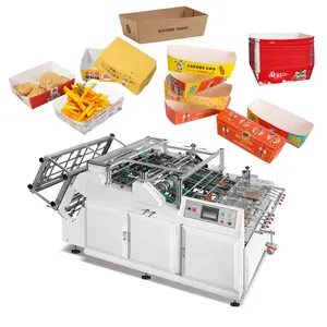 High Speed Paper Carton Box Manufacturing Machine Automatic Fast Food Tray Forming Making Machine