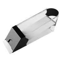 YH Botte transparente en acrylique de haute qualité 8 ponts cartes à jouer Poker Dealer Shoe avec tête noire