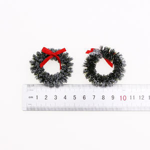 Accessoires <span class=keywords><strong>de</strong></span> <span class=keywords><strong>maison</strong></span> <span class=keywords><strong>de</strong></span> poupée 1:12, 4 cm, pour la décoration <span class=keywords><strong>de</strong></span> scènes, comprenant un pendentif anneau floral et un cercle <span class=keywords><strong>de</strong></span> Noël simulé, articles <span class=keywords><strong>de</strong></span> loisirs créatifs - Product Image 4