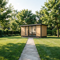 Maison d'hôtes préfabriquée, cabane de jardin, salle de réception résistante aux intempéries, adaptée à la pluie, au vent et à une utilisation en extérieur