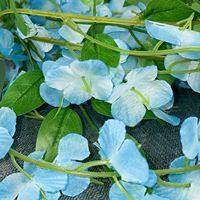 Untaian Bunga Wisteria Imitasi Grosir, Dekorasi Pernikahan & Natal, Hiasan Plafon Dalam Ruangan, Bunga Plastik Sutra Tiruan