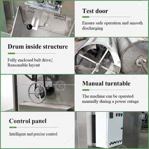 Horno Tostador Automático Comercial Multifunción Rotatorio Eléctrico/a Gas para Semillas, Té, Nueces y Castañas - Product Image 4