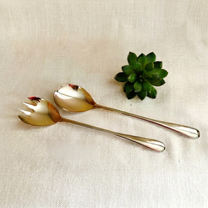 Mirrored Polished Stainless Steel Salad <b>Server</b> Tarnish Resistant Salad flatware For Household Restaurants Hotel And Resort - Product Image 1