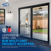Porte battante à battant en aluminium au design moderne avec verre insonorisé sur mesure pour les villas Surface imperméable et finie