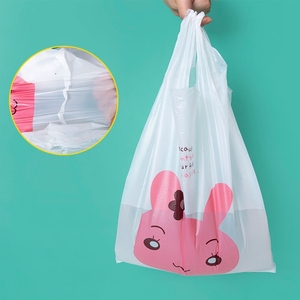 Supermarket Customize <b>Compostable</b> Biodegradable Reusable Grocery Store Tote Plastic Shopping Carry Out T-Shirt <b>Bag</b> With Logos - Product Image 6