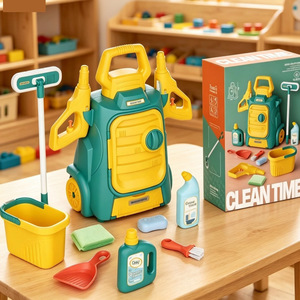Ensemble de jouets de nettoyage <span class=keywords><strong>pour</strong></span> enfants 24 pièces, <span class=keywords><strong>kit</strong></span> de jeu d'imitation ménager avec peinture dinosaure, outils de nettoyage éducatifs <span class=keywords><strong>pour</strong></span> tout-petits, jouets de rôle - Product Image 4
