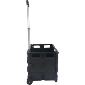 Chariot de courses pliable, léger, durable et portable avec roues pour une utilisation en supermarché et un confort extérieur - Product Image 3