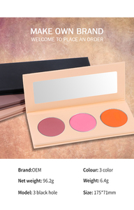 Paleta de <span class=keywords><strong>Maquillaje</strong></span> Cosmético Shimmer 3 <span class=keywords><strong>en</strong></span> 1 con tu Logotipo, Etiqueta Privada, <span class=keywords><strong>Iluminador</strong></span>, Rubor, Bronceador y Contorno - Product Image 5
