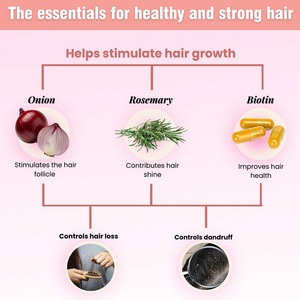 Private Label Onion Biotin and Rosemary <strong>Shampoo</strong> Treatment Set for Moisturizer Stronger Thicker Soft Shine Hair Growth <strong>Shampoos</strong> - Product Image 3