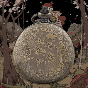 Reloj de Bolsillo Retro de "Gravity Falls" con Diseño de <span class=keywords><strong>Demonio</strong></span> de un Solo Ojo Triangular, Movimiento de Cuarzo, Diseño Creativo con Tapa Abatible, Esfera de 47 mm - Product Image 4