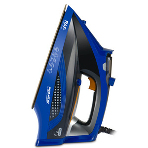 Fer à vapeur électrique 2200W avec semelle en céramique, contrôle thermostatique, vapeur verticale et jet de vapeur puissant pour usage domestique - Product Image 2