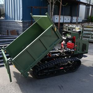 1, 5ton situs konstruksi teknik Dumpers Mini batu <span class=keywords><strong>Crawler</strong></span> truk sampah kendaraan Diesel karet <span class=keywords><strong>Crawler</strong></span> Transporter - Product Image 1