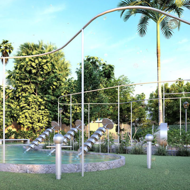 large plastic tube slide