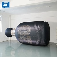 Bouteille de bière ou de vin gonflable géante de simulation, modèle de bouteille de boisson gonflable pour la publicité commerciale et la décoration d'événements