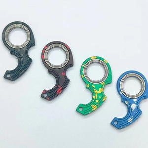 Sáng Tạo Keychain <span class=keywords><strong>Fidget</strong></span> <span class=keywords><strong>Spinner</strong></span> lo lắng giảm căng thẳng Đồ chơi xoay vòng mát mẻ Keyring làm giảm sự nhàm chán ADHD Quà Tặng Karambit <span class=keywords><strong>Spinner</strong></span> - Product Image 1