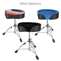 Tabouret de batterie rembourré et réglable Yinyu SB770RD avec siège de style moto pour instruments de musique