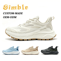 Chaussures de marche en caoutchouc à semelle épaisse personnalisées de haute qualité, style OEM ODM, respirantes et confortables, baskets décontractées pour hommes
