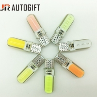 Ampoule LED T10 W5W à effet stroboscopique en gel de silicone, lumière clignotante COB 194 168 12V 24V, feux de dégagement rouges, accessoires de voiture