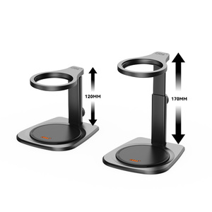 Support de machine à café portable réglable en alliage d'aluminium pour expresso/machines à café filtre, base antidérapante, hauteur réglable 13-19,5 cm, pour la maison - Product Image 3