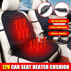 Coussin chauffant double siège en coton 12V pour voiture, chauffe-siège électrique hiver, housse chauffante domestique, tapis chauffant pour voitures - Product Image 1