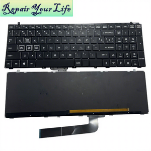 PT-BR บราซิลเลี่ยนคีย์บอร์ดแล็ปท็อปเรืองแสง RGB backlit สำหรับ <span class=keywords><strong>MACHENIKE</strong></span> T90บวก X8Ti-s X3-S X8โปร P-760 PLUS-TG65T แป้นพิมพ์ TR26ใหม่ - Product Image 1