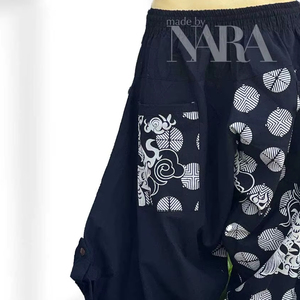 กางเกงลำลองผู้ชายได้รับแรงบันดาลใจจากการ์ตูนซามูไรเอวยางยืดเนื้อผ้าผ้าใบน้ำหนักเบาระบายอากาศได้ดี100% - Product Image 3