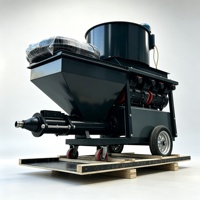 Machine de projection de ciment et de béton fiable avec une qualité de projection uniforme pour les surfaces de construction