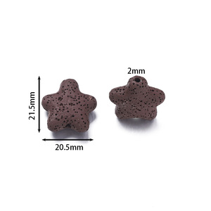 Perles colorées en roche volcanique pour la fabrication de bijoux DIY, bracelets, colliers, pendentifs, accessoires, vente en gros, origine Yiwu - Product Image 2
