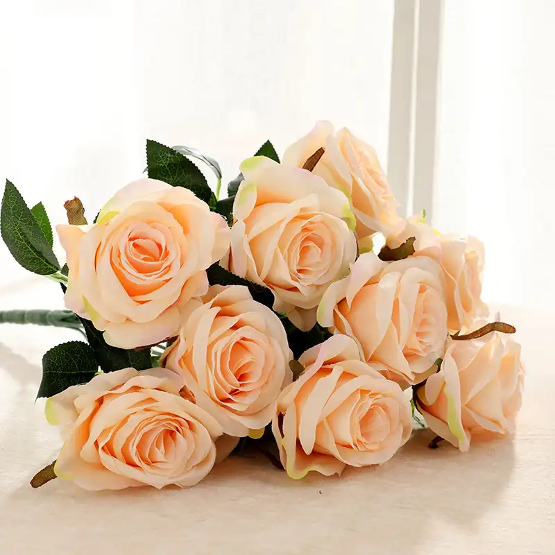 ดอกไม้ประดิษฐ์ตกแต่งบ้าน,เครื่องประดับศีรษะดอกกุหลาบสีสันสดใสขนาดใหญ่สำหรับงานแต่งงาน