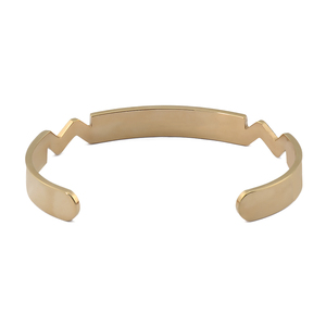Personnalisé En Acier Inoxydable Bijoux bracelet C Forme Mots Gravés Bracelet D'ouverture - Product Image 5