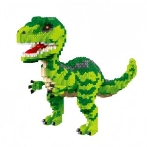 Vente directe d'usine, série populaire de dinosaures, modèle de blocs de construction Velociraptor, jouet éducatif, DIY, matériau ABS, personnalisable - Product Image 1