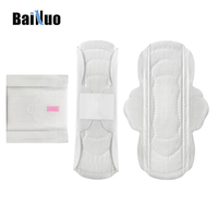 Serviettes hygiéniques jetables Bainuo, nouvelle conception, utilisation nocturne, longues, 335 mm, pour femmes, échantillons gratuits