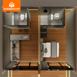 Lujosa Casa Contenedor de Dos Pisos con Diseño Modular Elegante, <span class=keywords><strong>Edificio</strong></span> para Hotel, Oficina o Taller con Balcón Panorámico de Cristal - Product Image 4