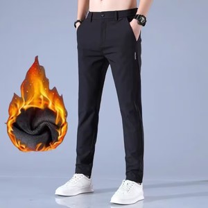 <span class=keywords><strong>Pantalon</strong></span> décontracté en soie glacée pour homme, <span class=keywords><strong>pantalon</strong></span> de travail épais d'hiver, tendance, ample, droit, respirant, <span class=keywords><strong>pantalon</strong></span> de sport, <span class=keywords><strong>pantalon</strong></span> pour homme - Product Image 1