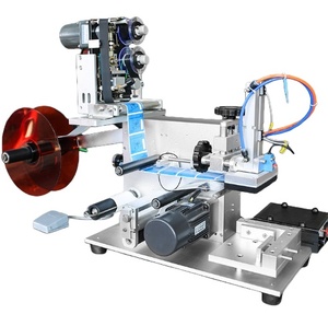 Manual Bottle Jar Top Side Flat Sticker Labeling Machine Pneumatic Surface Flat Labeling Applicator Square Jar Sticker - Product Image 4
