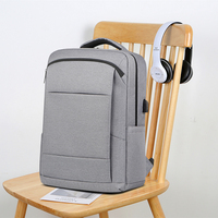 Sac à dos pour ordinateur portable Oxford multifonctionnel personnalisé avec logo, unisexe, tendance, imperméable, pour étudiants, avec port USB