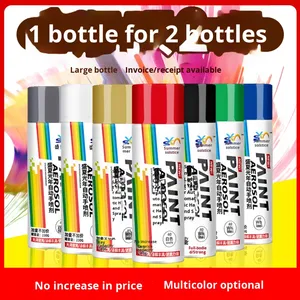 Peinture en aérosol automatique auto-adhésive LUCHAO, rouge vif et <span class=keywords><strong>blanc</strong></span>, revêtement liquide acrylique <span class=keywords><strong>antirouille</strong></span> pour graffitis automobiles - Product Image 4