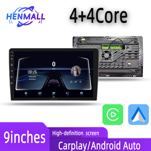 Henmall 9 Inch Xe Đa Phương Tiện Máy Nghe Nhạc 4 + 4Core IPS 2.5D Hỗ Trợ Màn Hình Không Dây Carplay Android Tự Động Độ Nét Cao Hiển Thị - Product Image 4